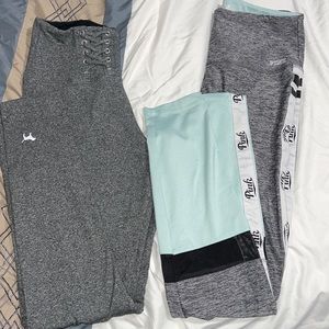 PINK Victoria’s secret gray high waisted leggings
